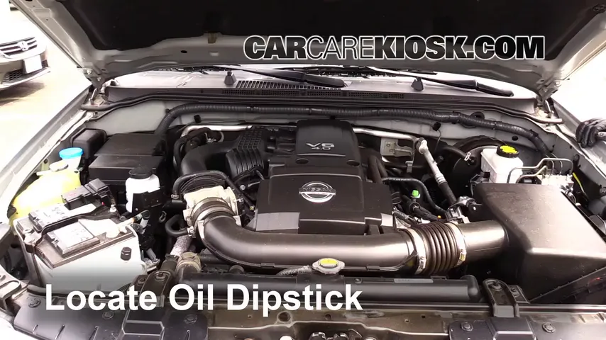2012 Nissan Frontier SL 4.0L V6 Crew Cab Pickup Oil Check Oil Level